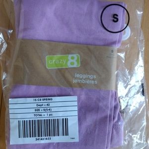 NWT Girls purple leggings